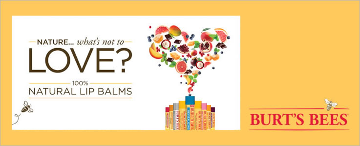 Burts Bees Organic Skincare, Haircare and Body Care Collection.