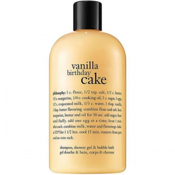 Philosophy Vanilla Birthday Cake Shampoo, Shower Gel & Bubble Bath 480ml