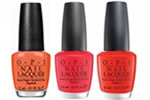 OPI Classic Nail Lacquer Colours - Coral, Orange and Yellow Tones